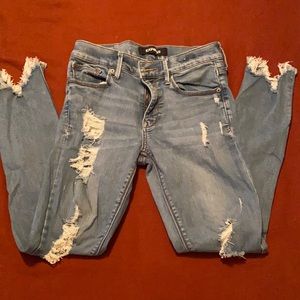 Mid rise stretch plus skinny jeans